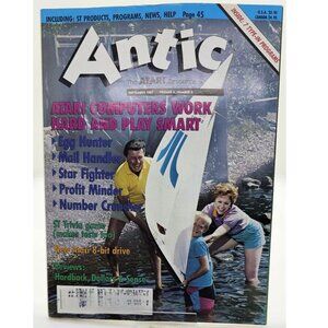 3 for 20$ VINTAGE ANTIC ATARI MAGAZINE Sept 1987 Vol 6 Number 5  8-bit W/inserts